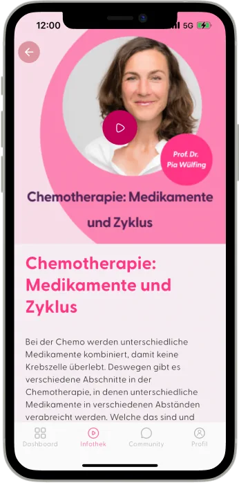 App-Screen: Wissen & Infothek
